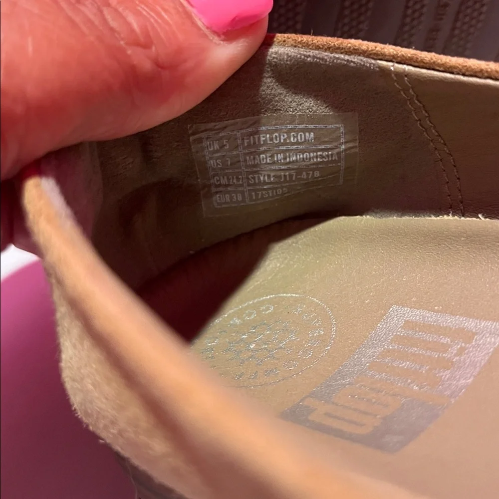 FitFlop Tan Suede Tassel Loafers for Women